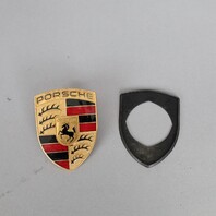 Porsche 911 Boxster Cayenne Hood Emblem Crest Badge 99655921100 OEM Used