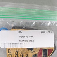 Porsche 911 Boxster Cayenne Hood Emblem Crest Badge 99655921100 OEM Used