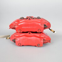 2000-2012 Porsche Boxster Cayman Front Brake Calipers Brembo Pair Red OEM Used