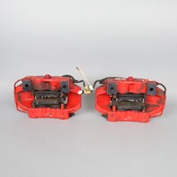 2000-2012 Porsche Boxster Cayman Front Brake Calipers Brembo Pair Red OEM Used