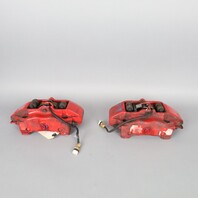 2000-2012 Porsche Boxster Cayman Front Brake Calipers Brembo Pair Red OEM Used