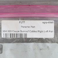 1995-1998 Porsche 911 964 993 Coupe Sunroof Cables Right Left Pair OEM Used