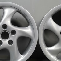 Porsche 911 993 996 Boxster 986 Hollow Spoke Wheel Set 18 X 10 / 8 Paint Blems