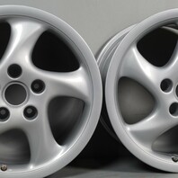 Porsche 911 993 996 Boxster 986 Hollow Spoke Wheel Set 18 X 10 / 8 Paint Blems