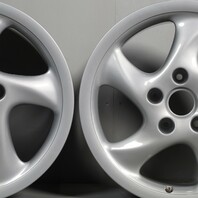 Porsche 911 993 996 Boxster 986 Hollow Spoke Wheel Set 18 X 10 / 8 Paint Blems