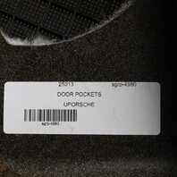 1995-1998 Porsche 911 993 Door Panel Pocket Pair M490 Sound Grey OEM Used NOTE
