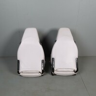 1995-1998 Porsche 911 993 Front Seats Marble Grey Leather Pair OEM Used