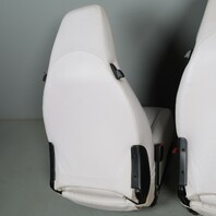 1995-1998 Porsche 911 993 Front Seats Marble Grey Leather Pair OEM Used