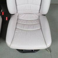 1995-1998 Porsche 911 993 Front Seats Marble Grey Leather Pair OEM Used