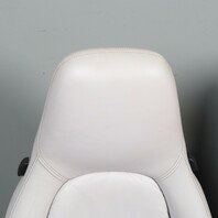 1995-1998 Porsche 911 993 Front Seats Marble Grey Leather Pair OEM Used