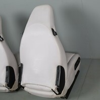 1995-1998 Porsche 911 993 Front Seats Marble Grey Leather Pair OEM Used