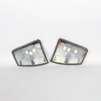 1997-1998 Porsche Boxster Front Console Trim Cover Pair Leatherette Black OEM