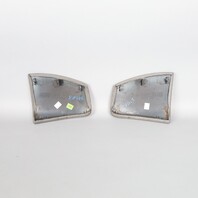 1999-2004 Porsche 911 Boxster Console Trim Pair Grey Leather OEM Used