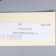 1997-2004 Porsche Boxster 986 Right Wind Deflector Screen OEM Used