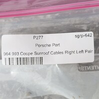 1995-1998 Porsche 911 964 993 Coupe Sunroof Cables Right Left Pair OEM Used