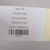 1990-1998 Porsche 911 964 993 Upper Center Console Grey Leatherette OEM