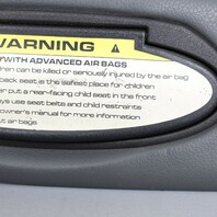 2006-2012 Porsche 911 997 Convertible Sun Visor Right Grey OEM Used