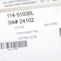 2009-2011 Volkswagen Tiguan Left Driver Halogen Headlight OEM NOTE