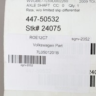 2004-2010 Volkswagen Touareg Rear Axle Shaft CV Joint 7L0501201B OEM Used
