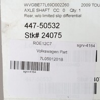 2004-2010 Volkswagen Touareg Rear Axle Shaft CV Joint 7L0501201B OEM Used