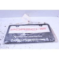 Porsche Stainless Steel License Plate Frame Stock#NOF3601 OEM