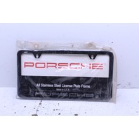 Porsche Stainless Steel License Plate Frame Stock#NOF3601 OEM