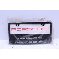 Porsche Stainless Steel License Plate Frame Stock#NOF3601 OEM