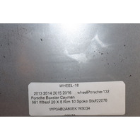 2013-2016 Porsche Boxster Cayman 981 Front Wheel 20 X 8 Rim OEM