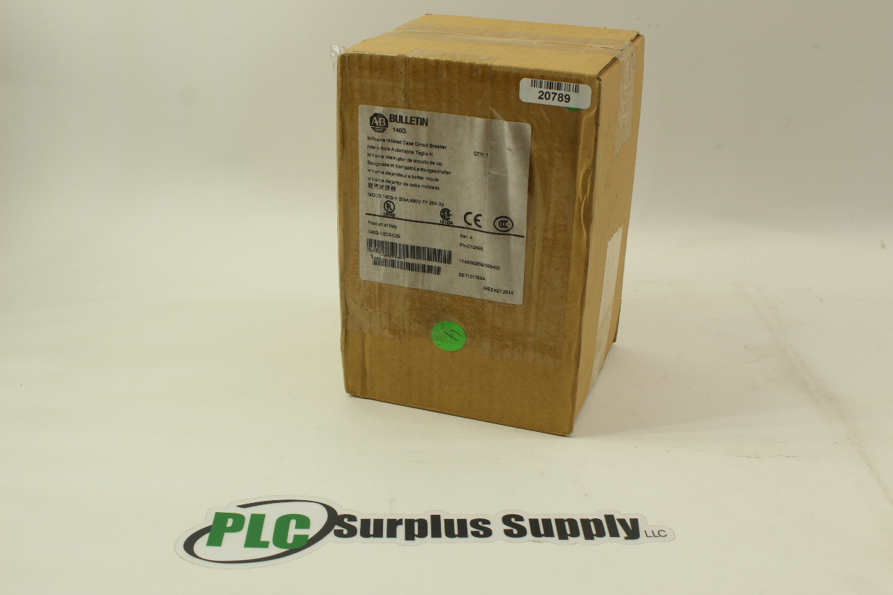 Allen Bradley 140G-H2C3-C25 H-Frame Molded Case Circuit Breaker New Sealed