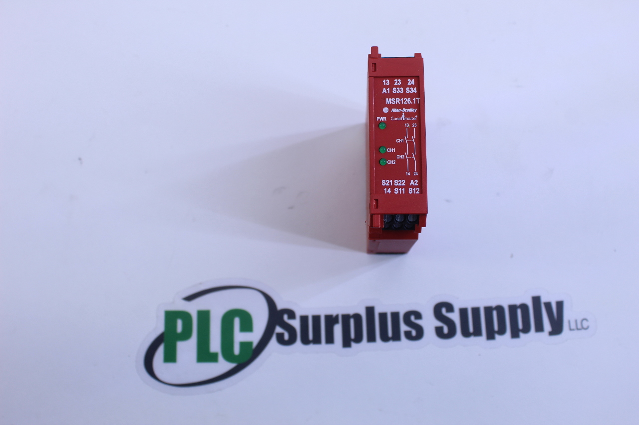 Allen Bradley Guardmaster MSR126.1T Safety Relay PLC Surplus Supply, LLC