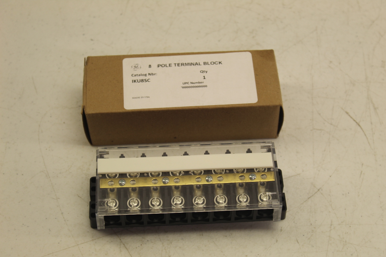 GE IKU8SC 8 Pole Terminal Block New In Box PLC Surplus Supply, LLC