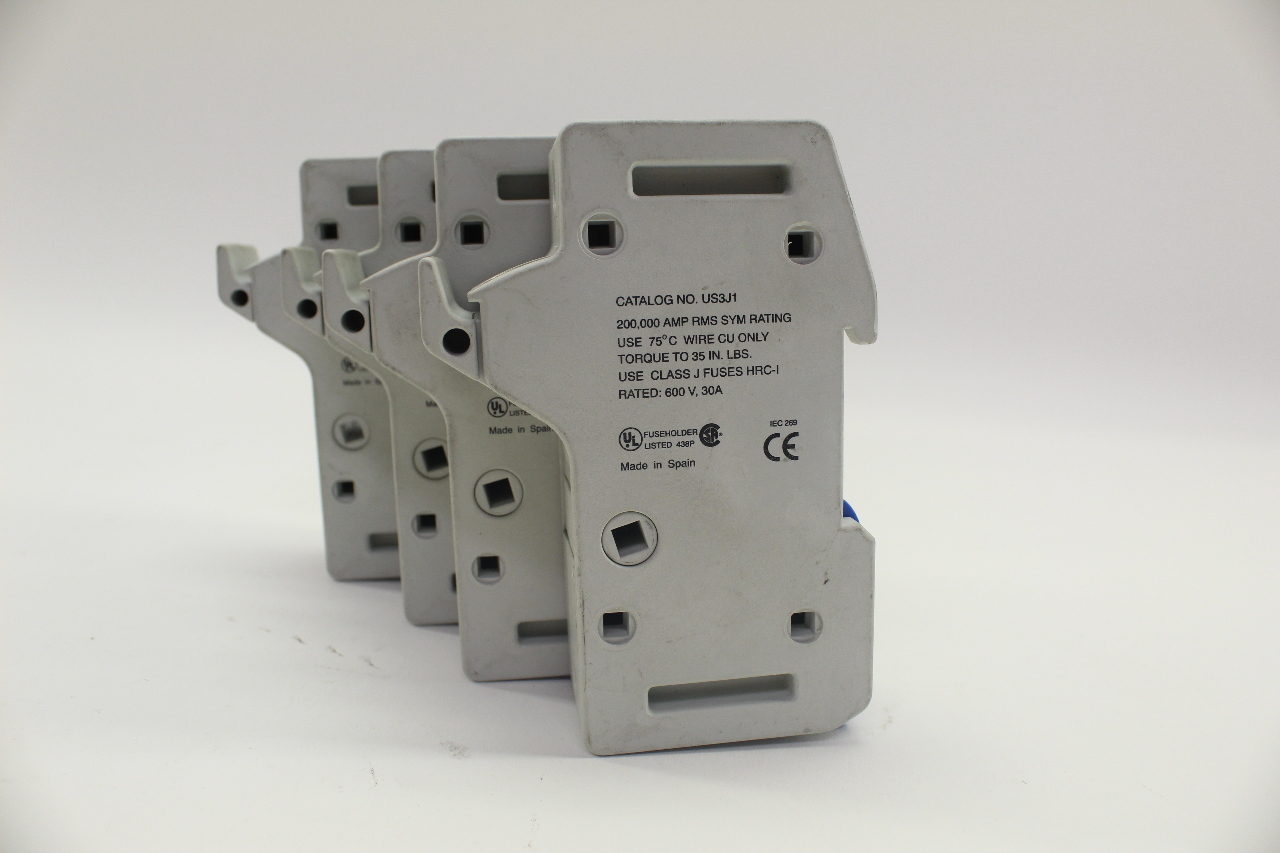 Gould Shawmut US3J1 Ultrasafe Fuse Holders (Lot Of 4) See Description