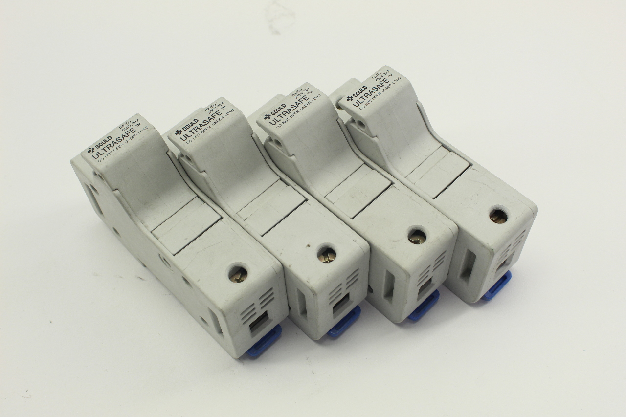 Gould Shawmut US3J1 Ultrasafe Fuse Holders (Lot Of 4) See Description