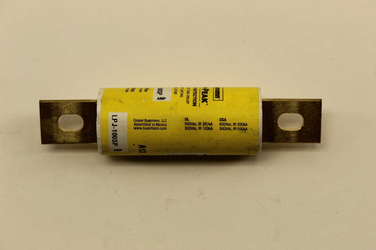 Cooper Bussmann LPJ100SP Low Peak Class J Fuse New PLC Surplus