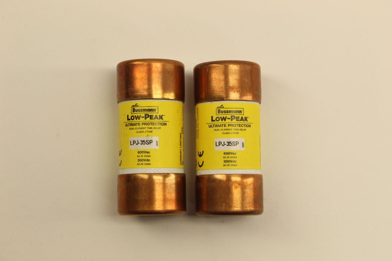 Cooper Bussmann LPJ35SP Low Peak Class J Fuse (lot of 3) New PLC