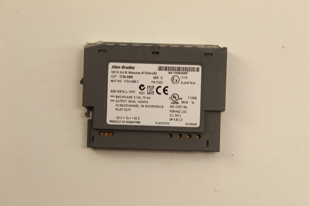 Allen Bradley 1734-OB8 Source Output Module New No Box | PLC Surplus ...