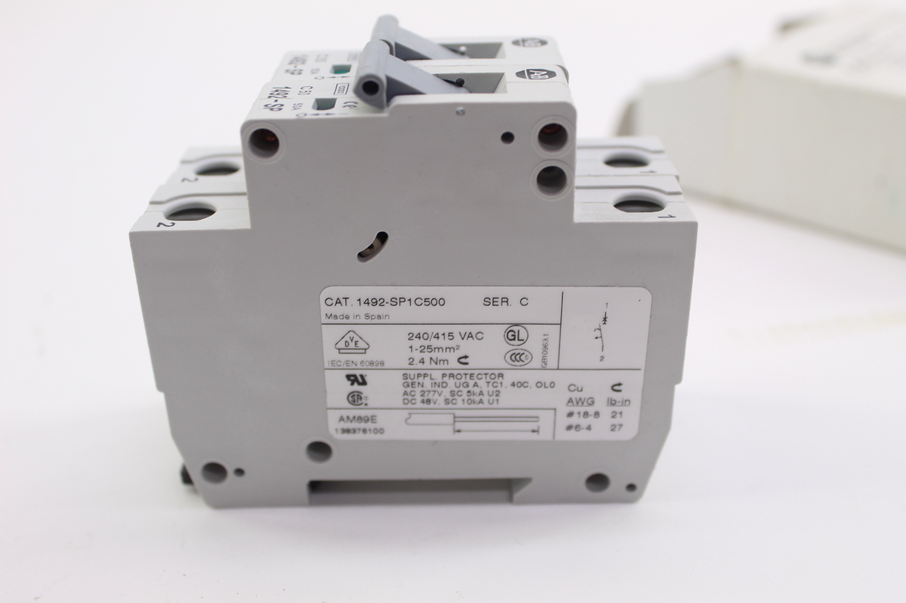 AllenBradley 1492SP1C500 Mini Circuit Breaker 50A 1P New in Box (Box