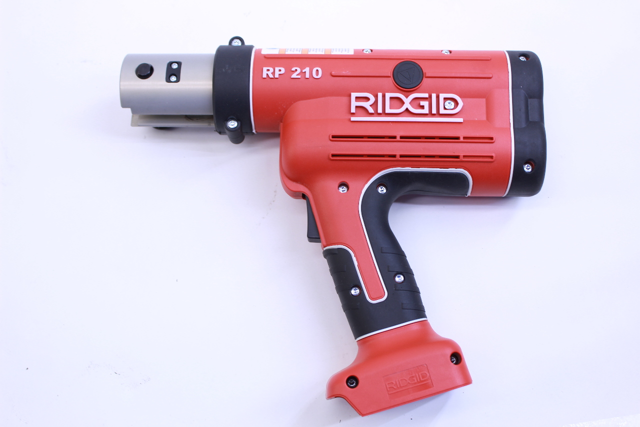 Rigid RP210 Propress PressFrame Crimper w/ 6 Attachments w/ 2 Batteries