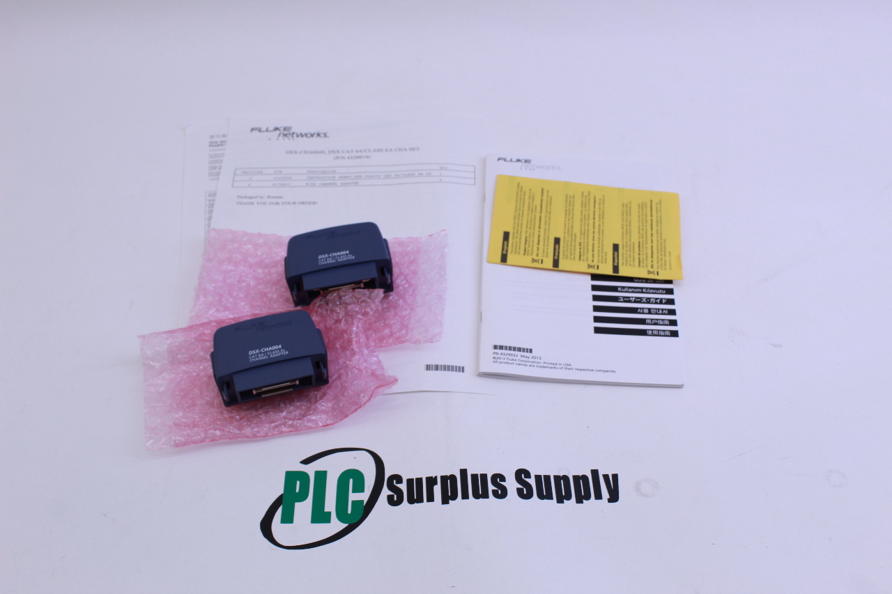Fluke Networks DSXCHA004 Channel Adapter (Set Of 2) New PLC Surplus