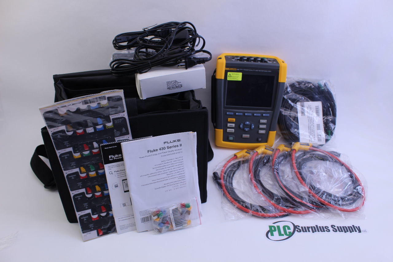 Fluke 438 Series II Power Quality & Motor Analyzer New PLC Surplus
