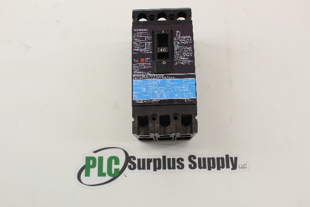 Siemens ED63B040 40amp 3 Pole 600V Circuit Breaker