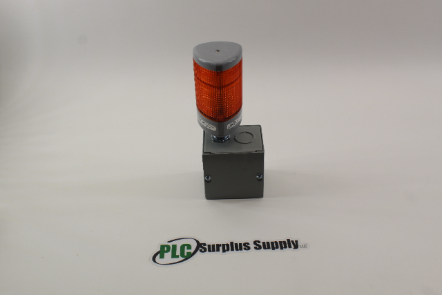 Edawrds Signaling TRILIPTICAL 102PMBS-N5 Stackable Beacon Lighting System Orange With Pipe Mount Base New