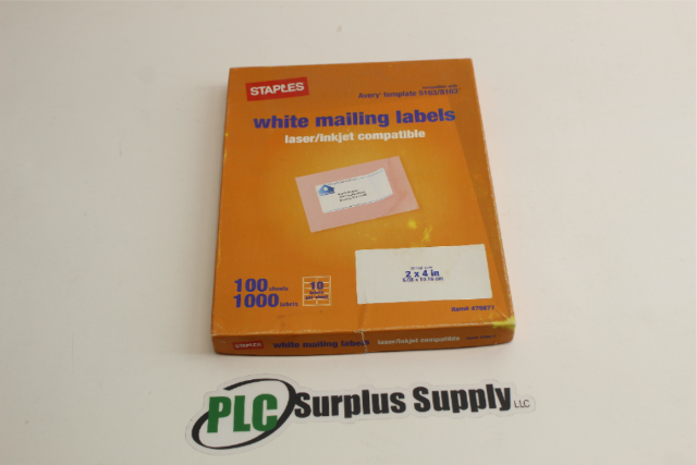 Stapels Avery 5163 / 8163 White Mailing Labels (90 Sheets, 900 Labels) New