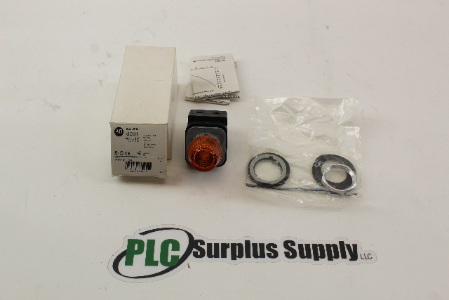 Allen Bradley 800T-QH2A Pilot Light Amber New In Box