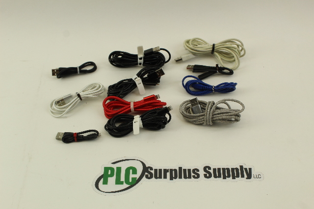 iPhone Cable End To USB-A (11) Cables 7" to 80" New Lot Of 11