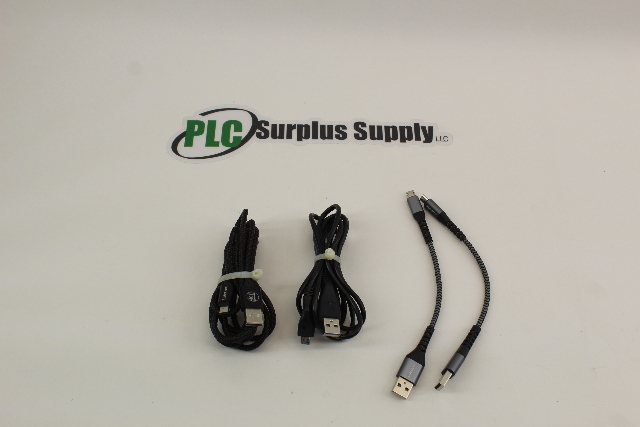 USB-A to USB-Micro Cables (2) 7", (1) 80" (1) 70" New