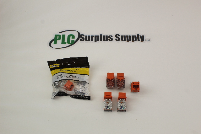 Hubbell HXJUOR Keystone Plastic Jacks New (Lot Of 6)