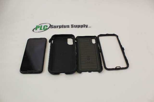 iPhone 10 XR Black 64GB Unlocked w/ Otterbox Defender   