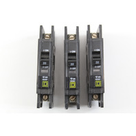 SquareD AB-5310 20 amp 1 Pole Circuit Breaker (Lot of 3)