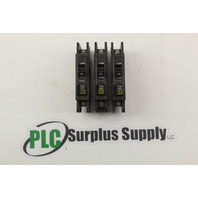 SquareD AB-5310 20 amp 1 Pole Circuit Breaker (Lot of 3)